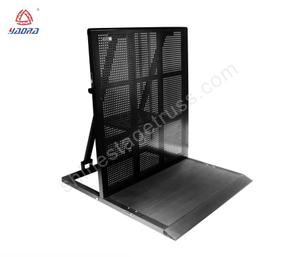 Barriere di sicurezza per pedoni in alluminio (Stand Black)