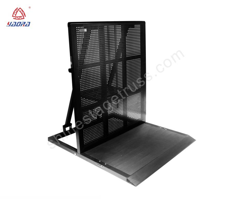 Barriere di sicurezza per pedoni in alluminio (Stand Black)