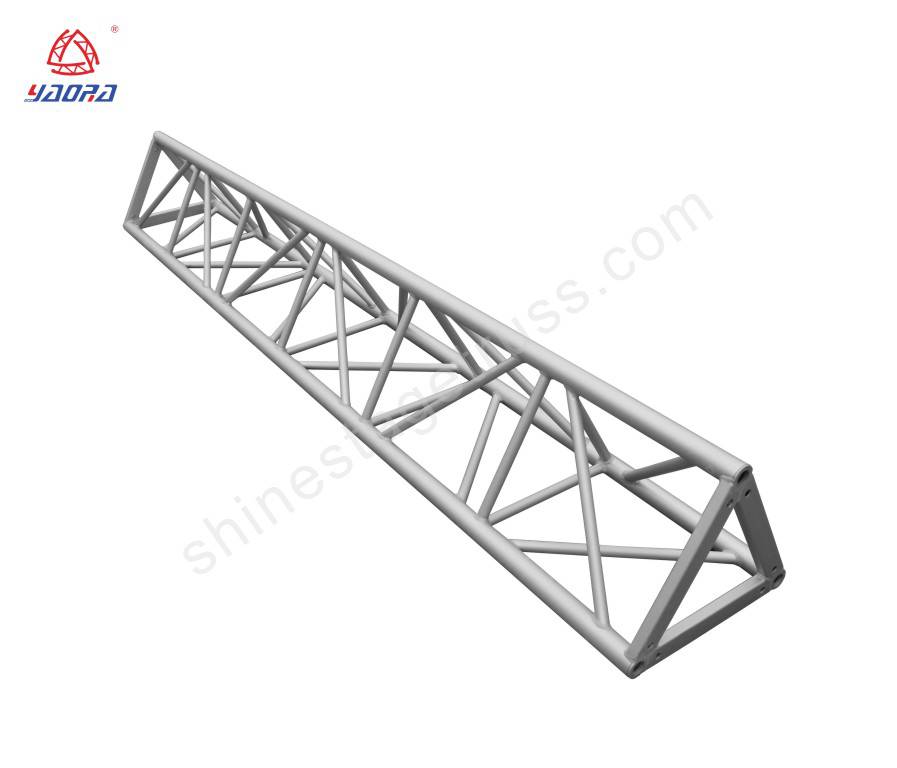 Capriata in alluminio triangolare da 12 pollici per cabina espositiva